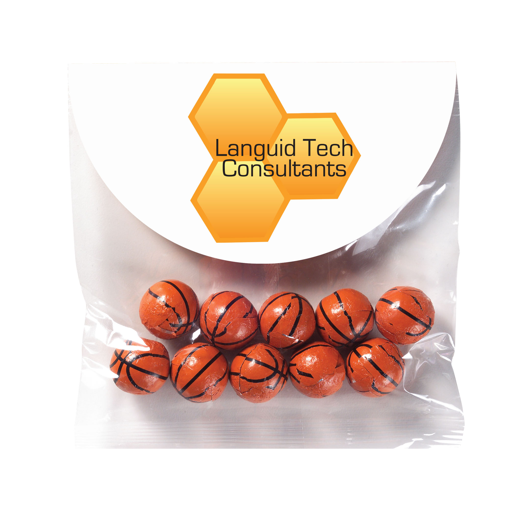 Product Photo 1 Header Bag w/ Chocolate Basketballs