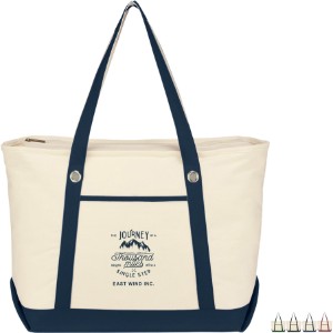 Large Cotton Canvas Sailing Tote Bag - HT9137