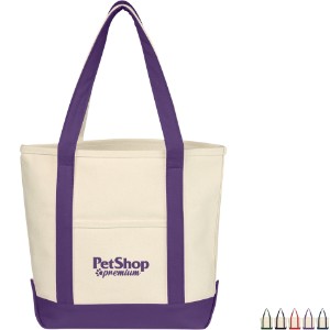 Small Heavy Cotton Canvas Boat Tote Bag - HT9138
