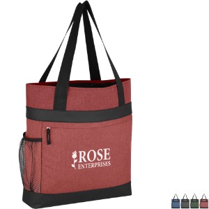 Hidden Zipper Outing Polycanvas Tote Bag - HT9153