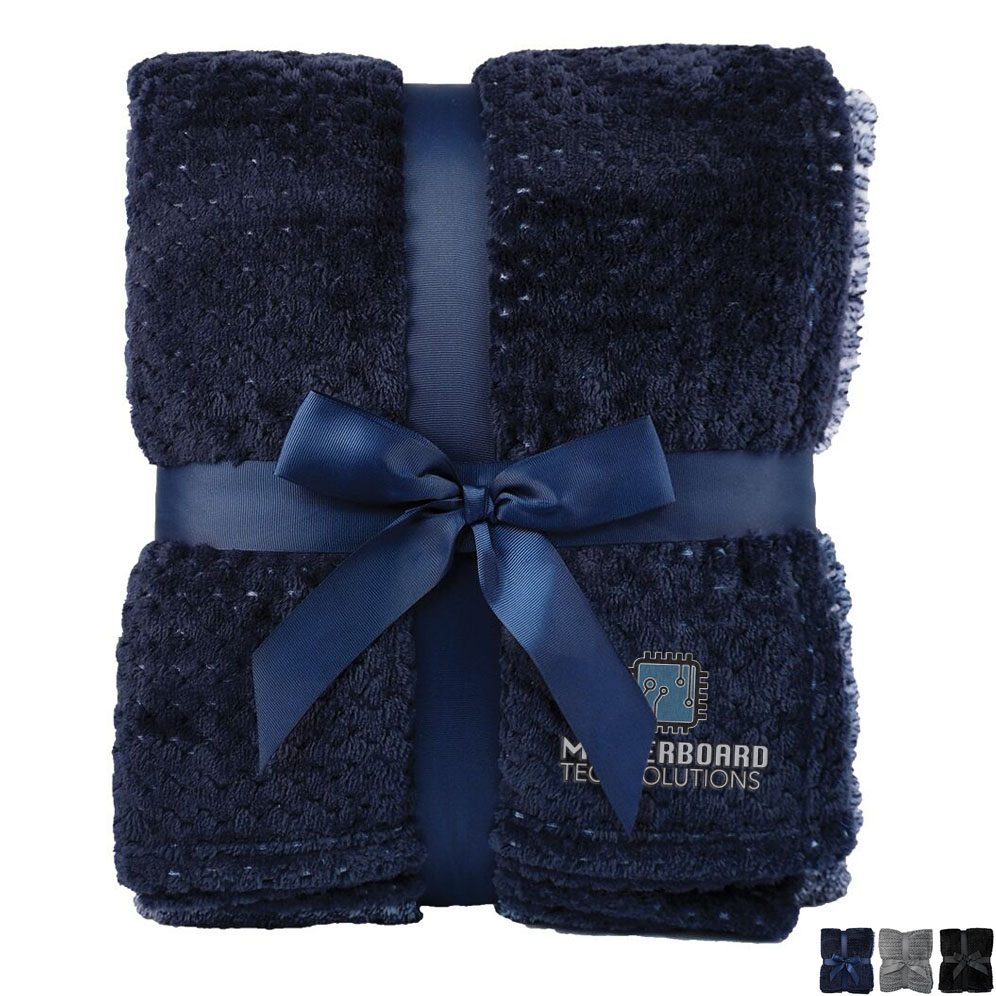 Product Photo 1 Interwoven Colored Flannel Blanket, 50" x 60"