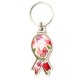 Awareness Ribbon Metal Key Chain