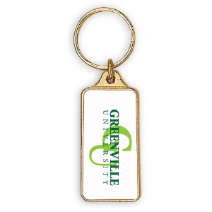 Rectangular Metal Key Chain - CJ1060