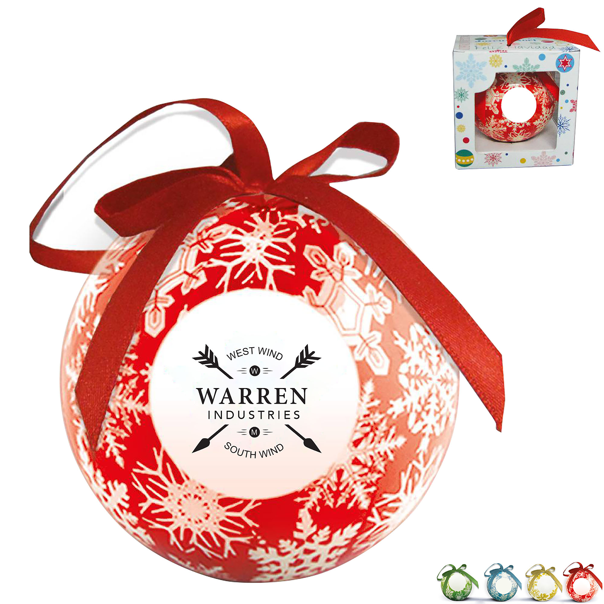 Product Photo 1 Snowflake Shatterproof Ball Holiday Ornament