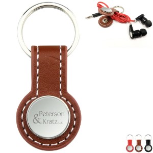 Slim Key Snap Leatherette Cord Organizer Key Chain - CJ1155