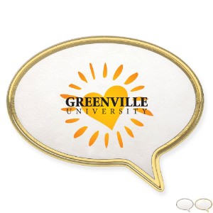 Round Speech Bubble Lapel Pin - CJ1035