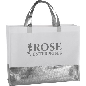 Flair Metallic Accent Non-Woven Tote Bag - HT9208