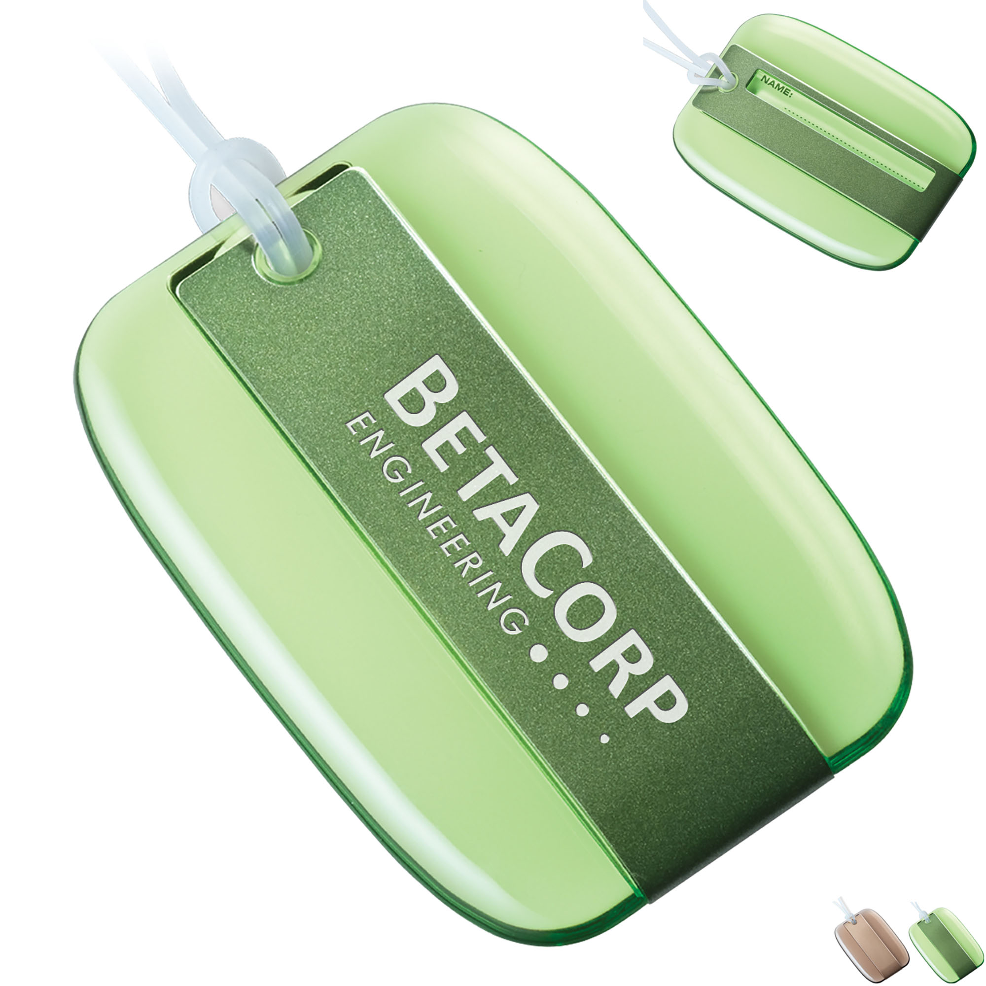 Product Photo 1 Acrylic & Stainless Steel Luggage Tag