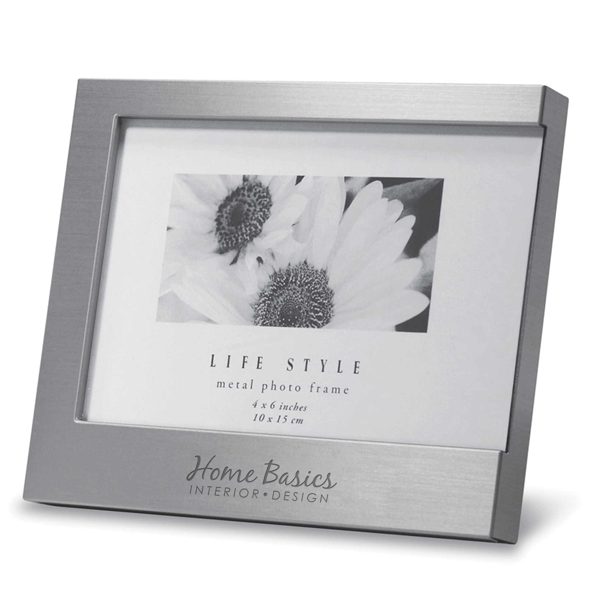 Product Photo 1 C Brushed Aluminum Photo Frame, 4" x 6"