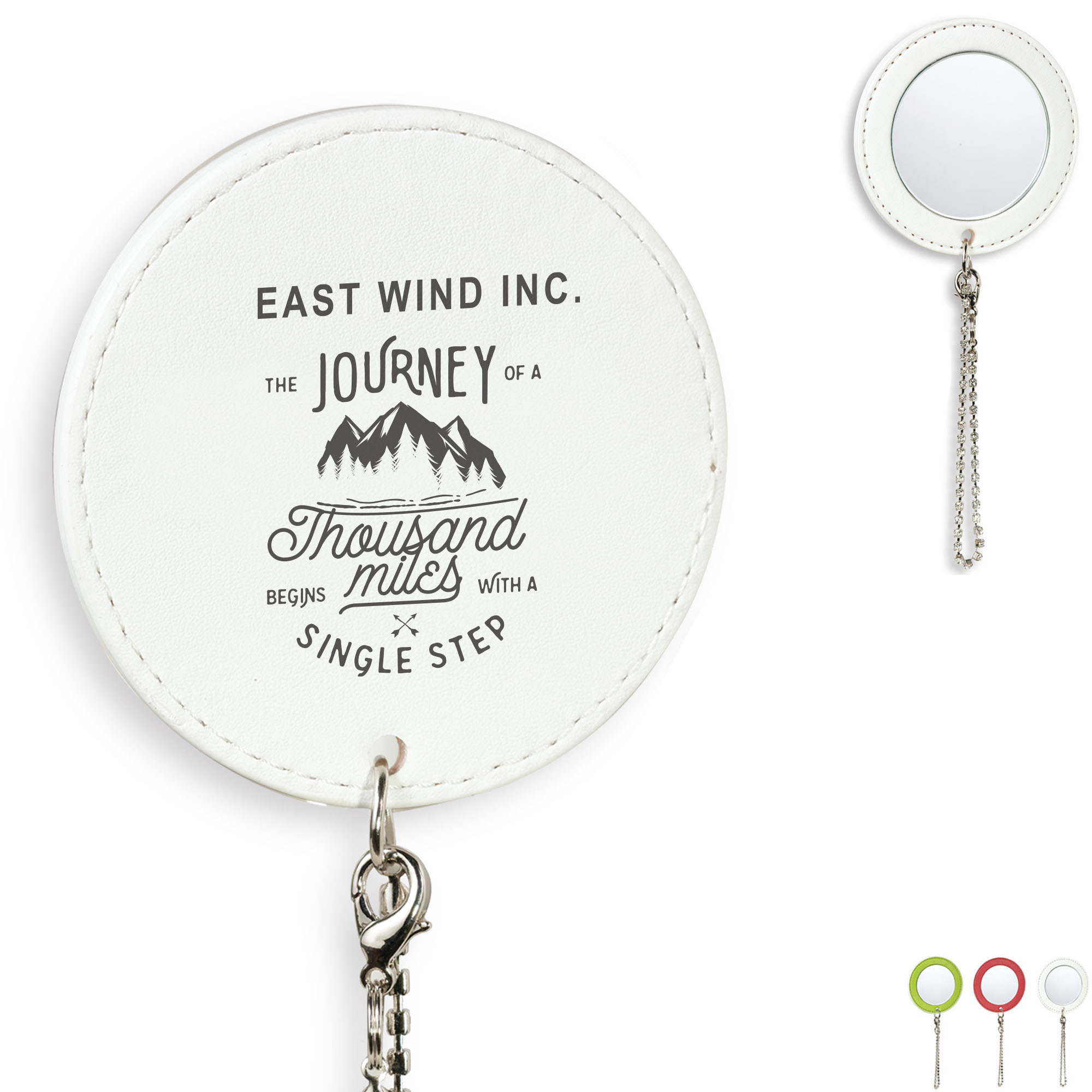 Product Photo 1 Round Leather Compact Mirror