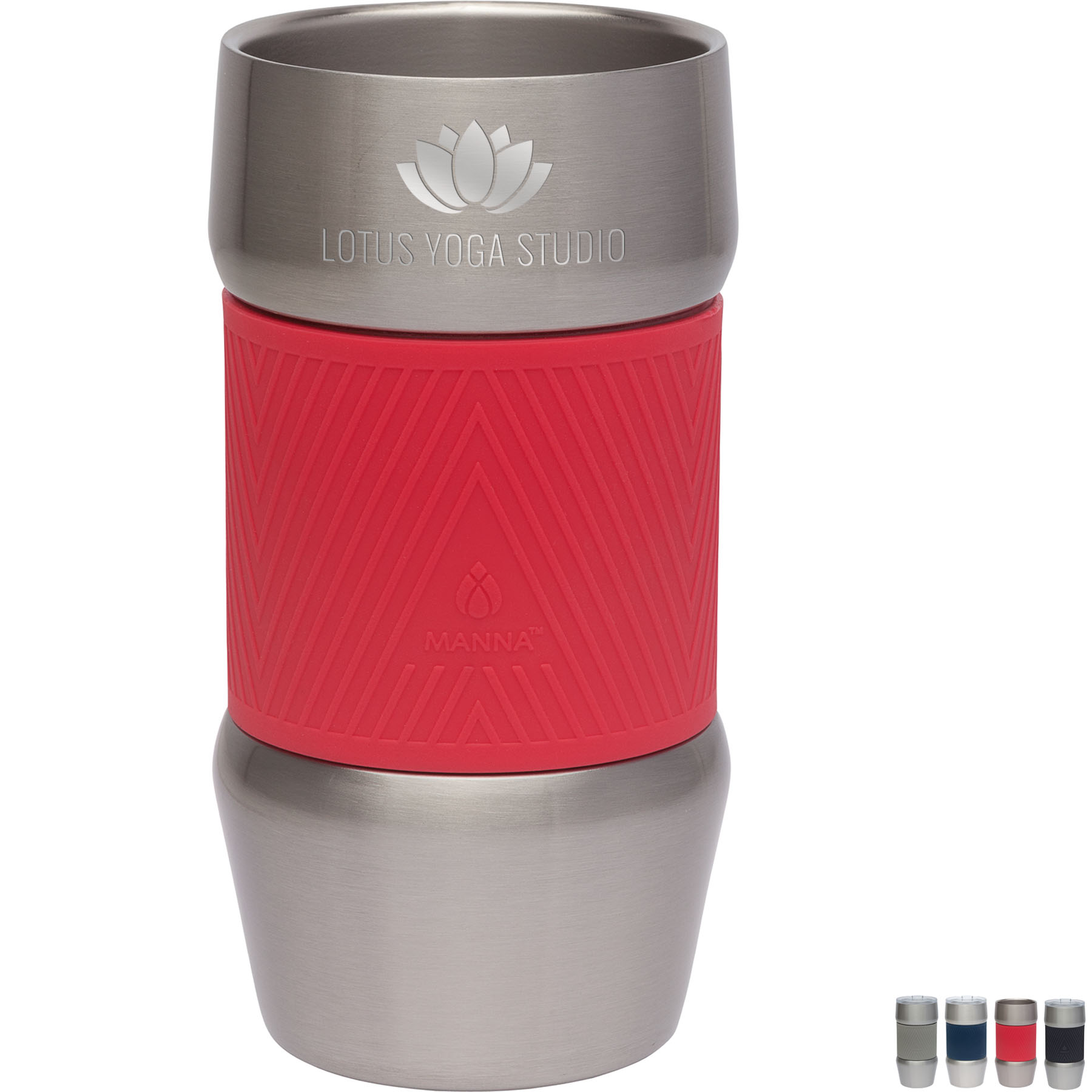 Product Photo 1 Manna™ Renegade Stainless Steel Tumbler w/ Silicone Grip, 20oz.