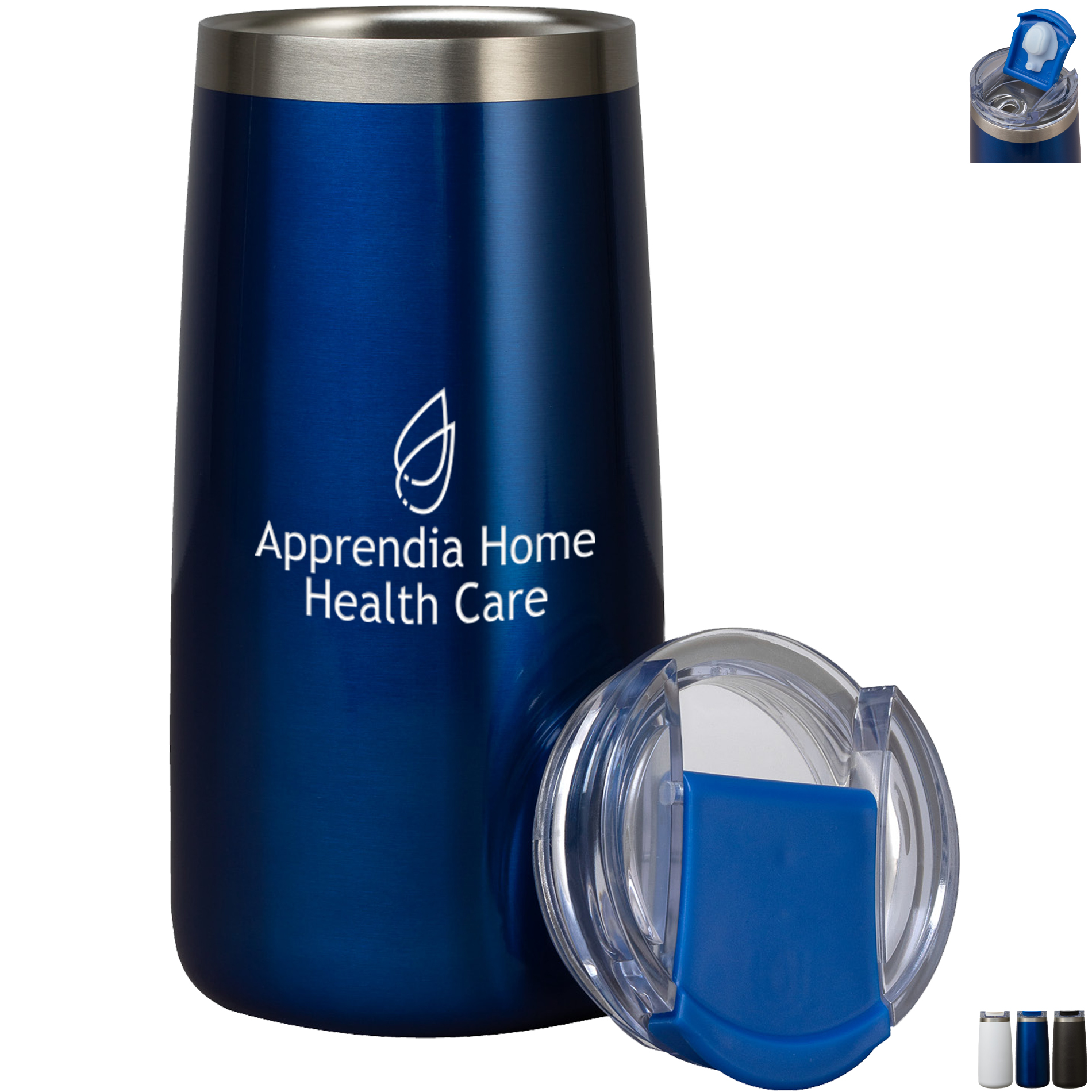 Product Photo 1 Perka® Erie Double Wall Stainless Steel Tumbler, 16oz.