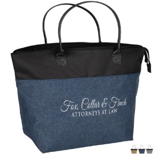 Abigail Two-Tone Polyester Tote Bag - LG1329