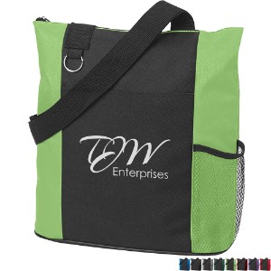 Fun Zip Top Closure Polyester Tote Bag - HT1762
