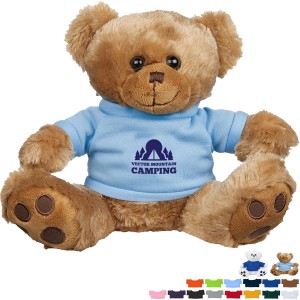 Plush Big Paw Bear w/ Shirt, 8-1/2" - HT1770