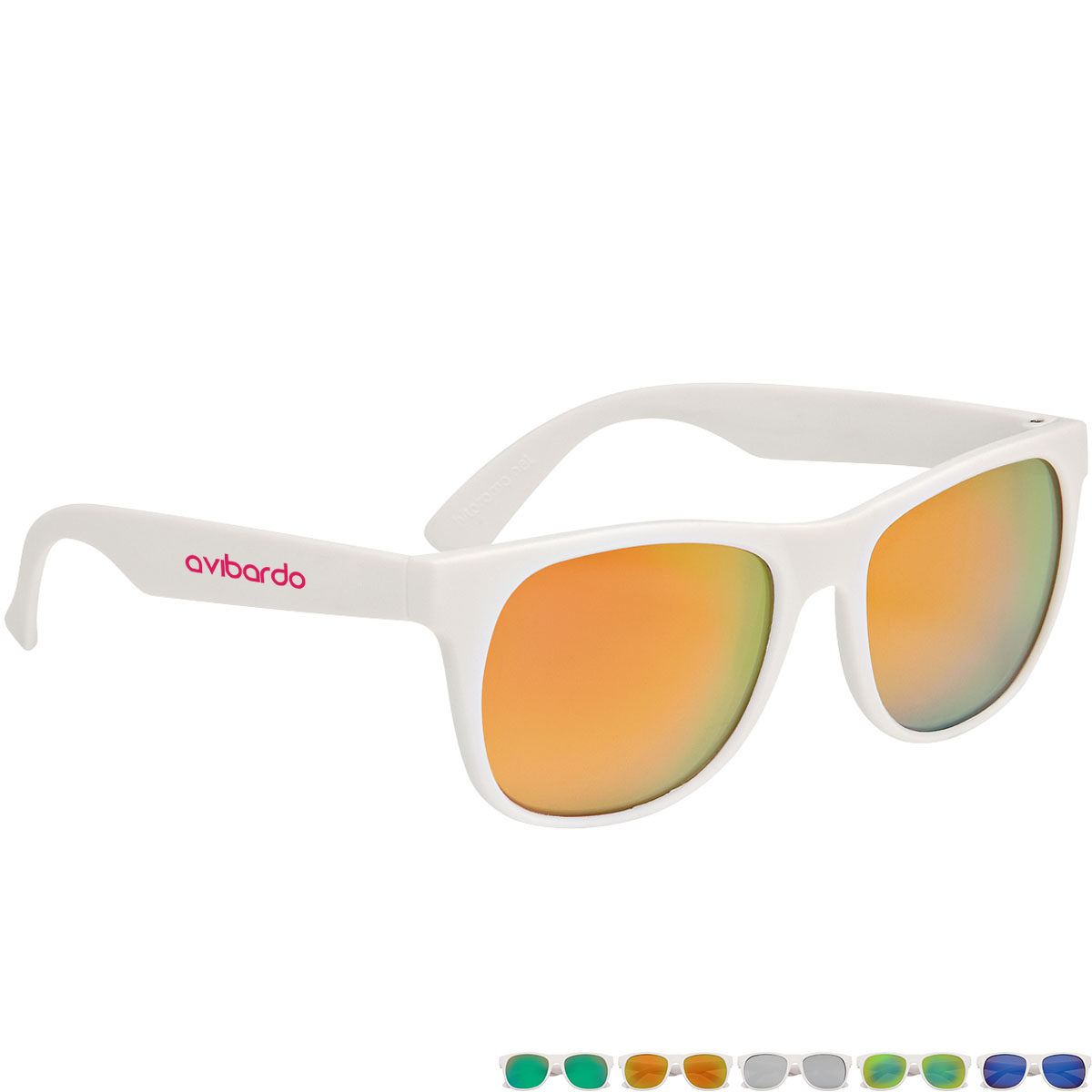 Product Photo 1 Rubberized Mirrored Lens Sunglasses