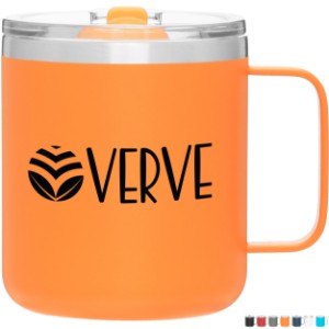 Camper Double Wall Stainless Steel Thermal Mug w/ Lid, 12oz. - TE1012