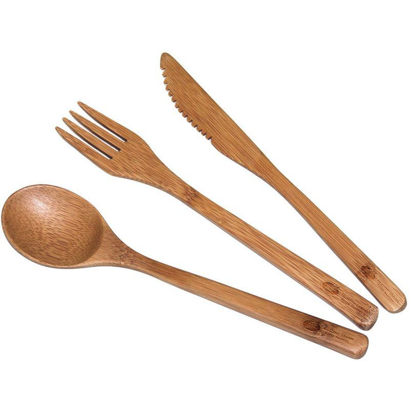 Product Photo 1 Three-Piece Bamboo Flatware Set