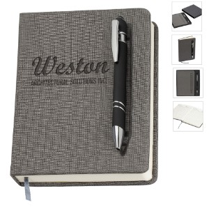 Manhattan Gift Set w/ Magnetic Journal and Pen, 5" x 7" - LG1330