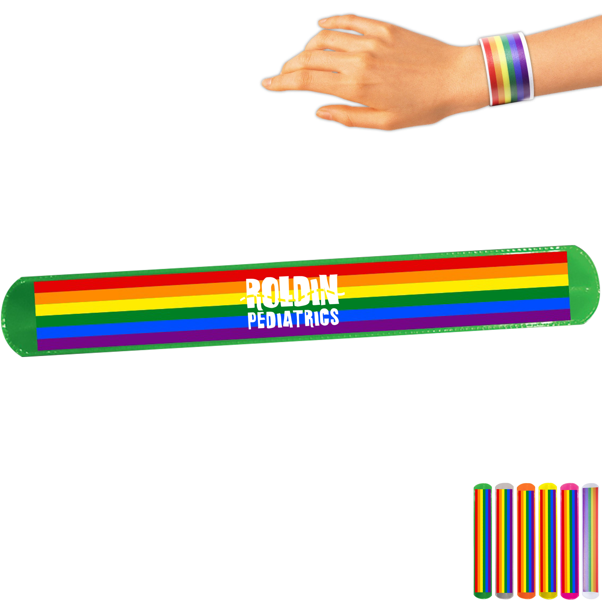 Product Photo 1 Rainbow Pride Slap Bracelet