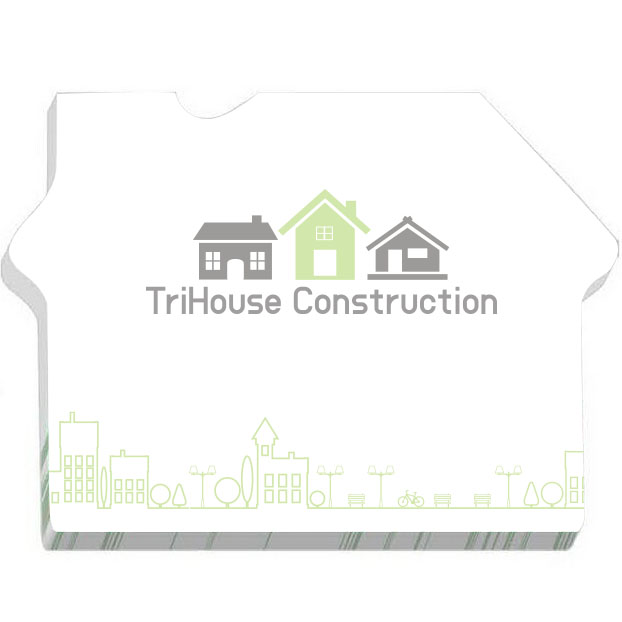 Product Photo 1 BIC® House Shape Adhesive Notepad, 3" x 4", 25 Sheets