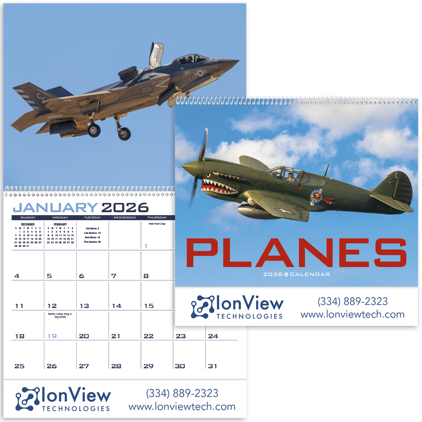 Product Photo 1 Planes Wall Calendar