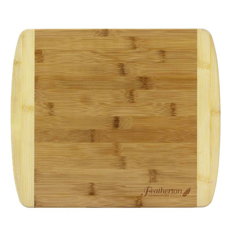 Product Photo 1 Two Tone Bamboo Cutting Board, 13"