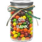 Photo 21 Raffia Bow Glass Mason Jar with Skittles®, 12oz.