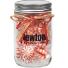 Photo 23 Raffia Bow Glass Mason Jar with Starlight Mints, 12oz.
