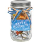 Photo 1 Raffia Bow Glass Mason Jar with  Hershey's® Everyday Mix™ , 16oz.