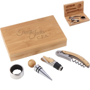 Bamboo Wine Four-Piece Gift Set - LD7060