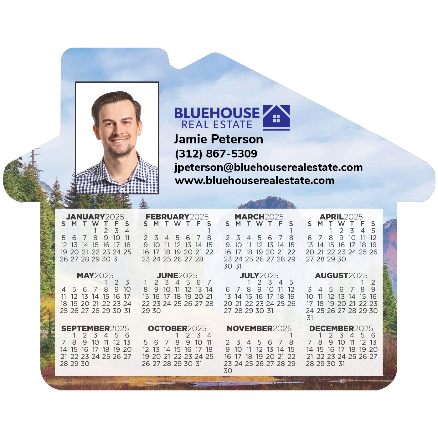 Product Photo 1 House Shaped Calendar Magnet