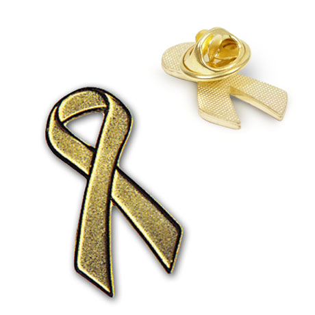Product Photo 1 Gold Ribbon Lapel Pin - CLOSEOUT!