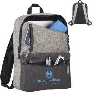 Reclaim Recycled RPET Polycanvas 15" Computer Backpack - LD1051