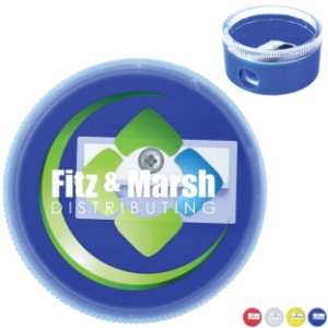 Round Pencil Sharpener, Full Color Imprint - AK6074