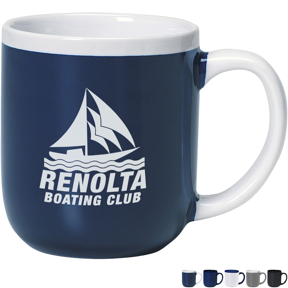 Product Photo 1 Majestic Ceramic Two-Tone Mug, 17oz.