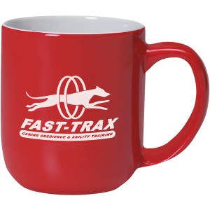 Majestic Ceramic Red Two-Tone Mug, 17oz. - HT8931
