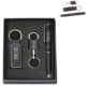 Metal Keychain & Ballpoint Pen Set