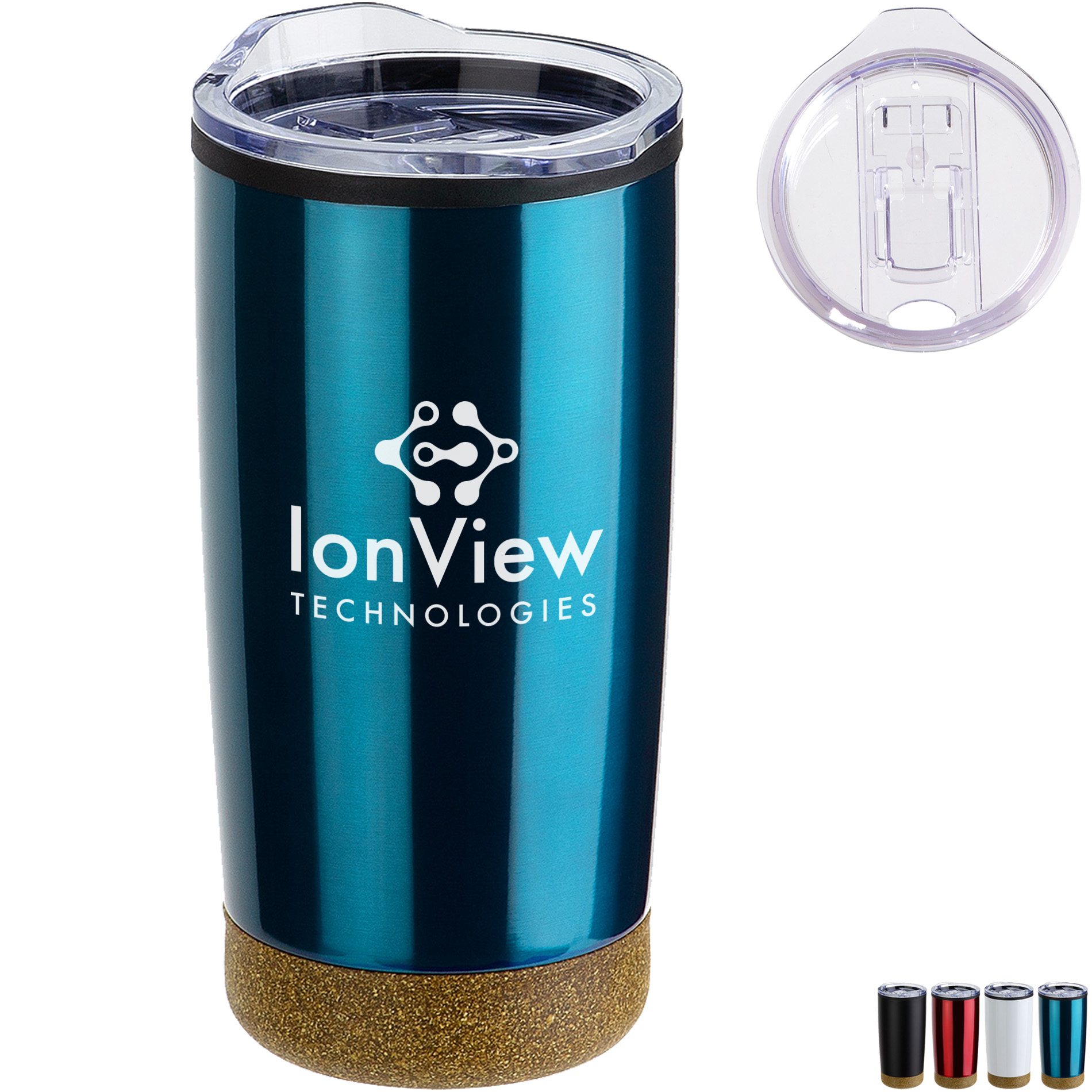 Product Photo 1 York Stainless Steel/Polypropylene Tumbler w/ Cork Base, 20oz.