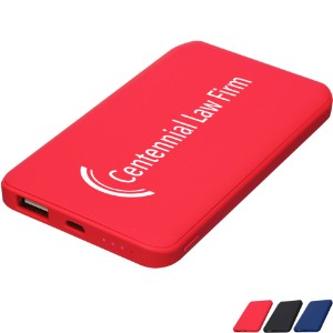Soft-Touch Hi-Density Polymer Power Bank, 4000mAh - AR1016