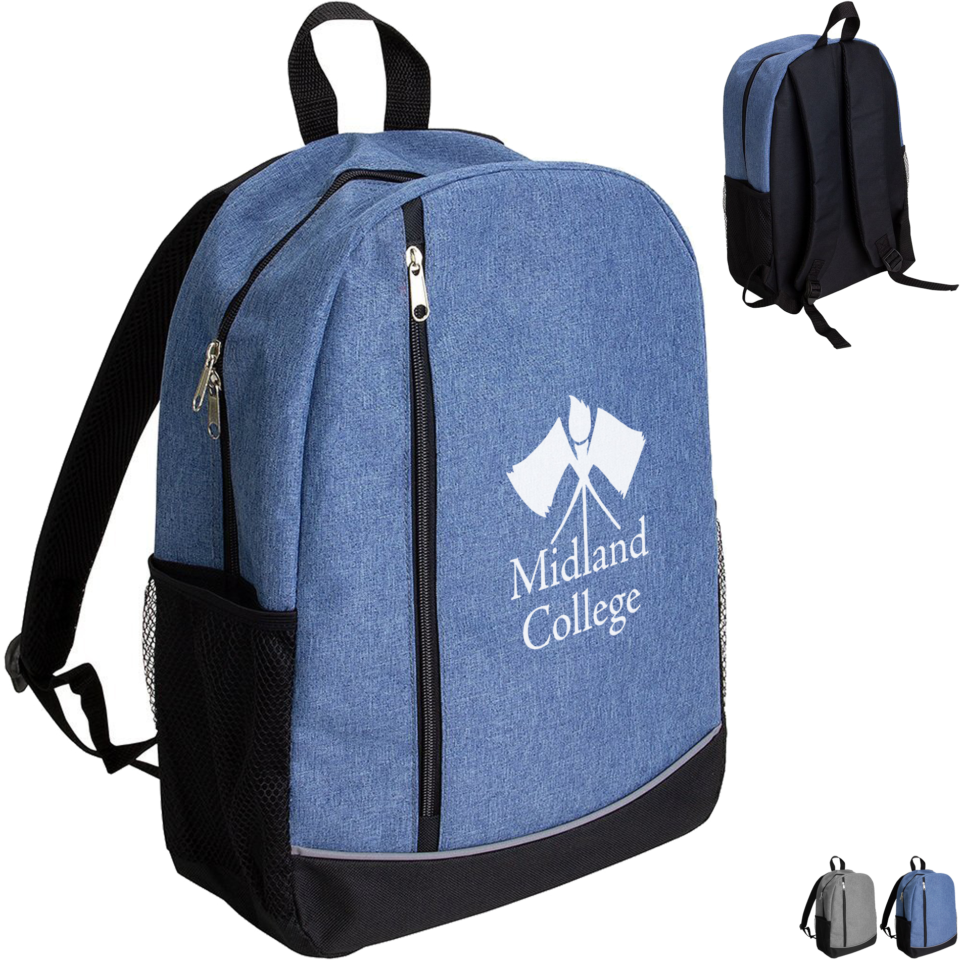 Product Photo 1 Brio Urban Polycanvas Backpack w/ Reflective Trim