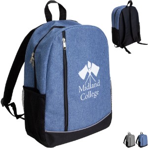 Brio Urban Polycanvas Backpack w/ Reflective Trim - AR6420