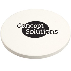 Cobblestone Absorbent Coaster w/ Cork Base - AR6426