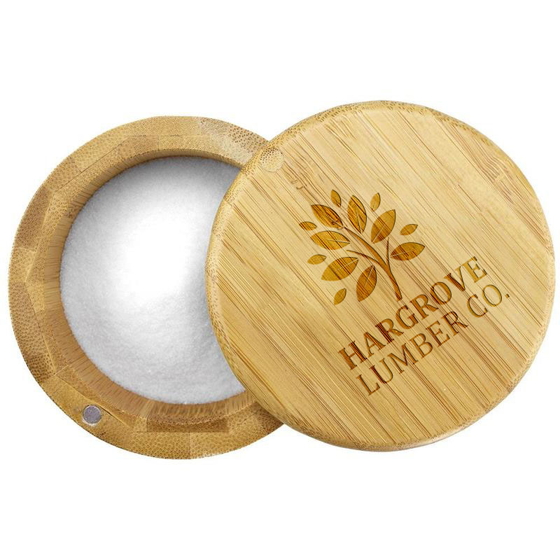 Product Photo 1 Round Bamboo Salt Box