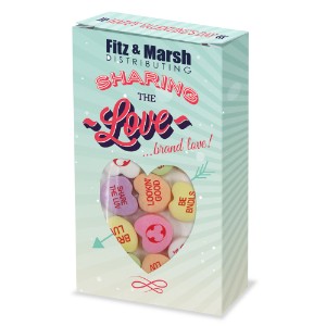 Conversation Hearts Window Box, Custom Message - MD3067