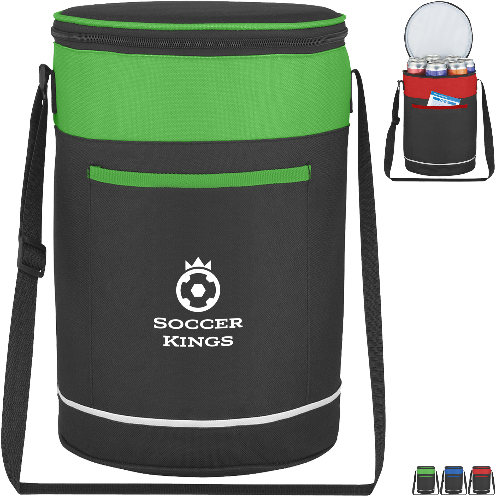 Product Photo 1 Barrel Buddy Polyester 14-Can Round Cooler Bag