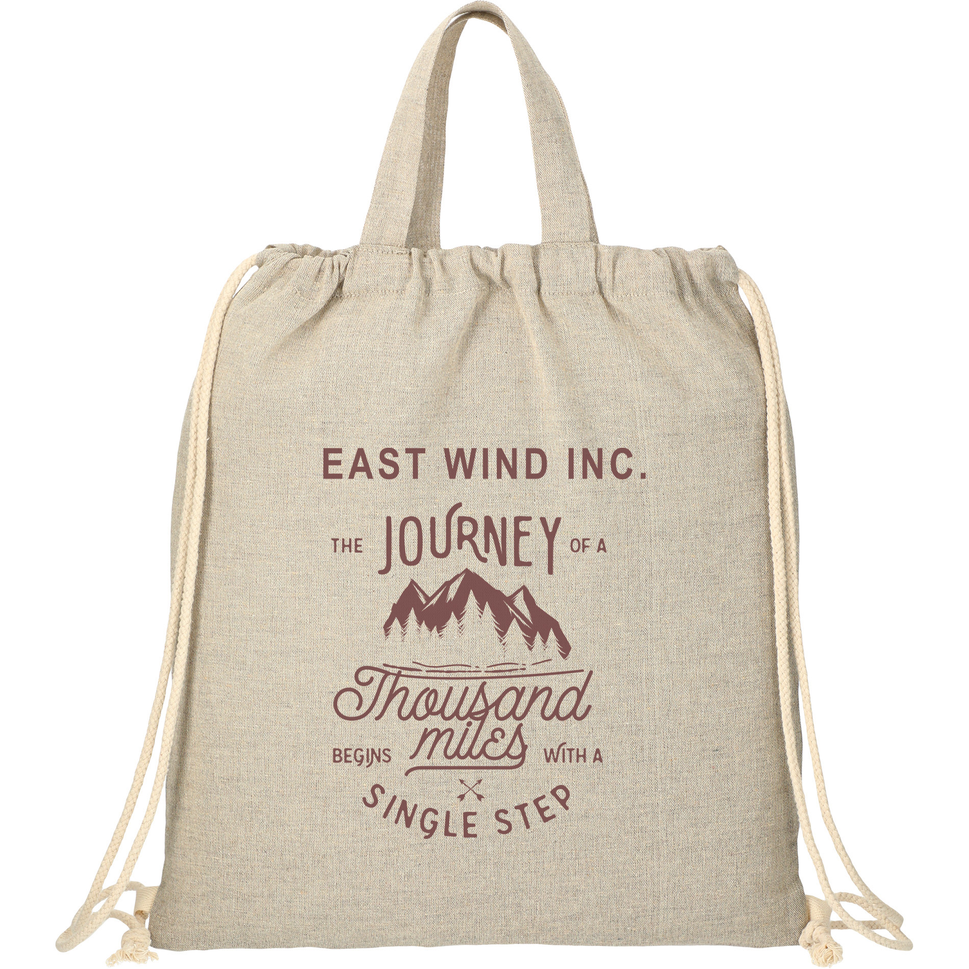 Product Photo 1 Recycled Cotton Drawstring Bag, 4 oz.