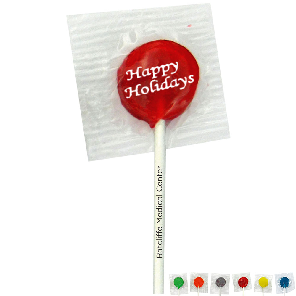 Product Photo 1 Happy Holidays Design, Custom Lollipops