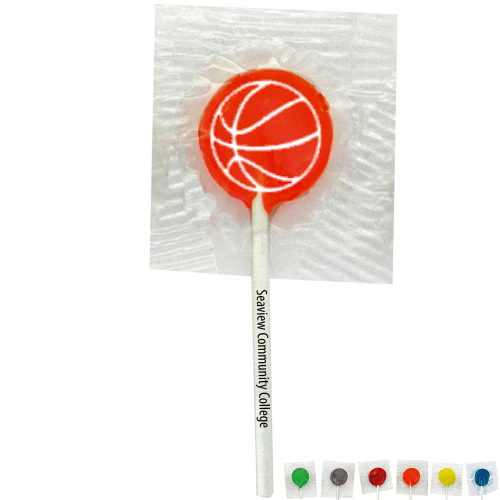 Product Photo 1 Basketball Design, Custom Lollipops