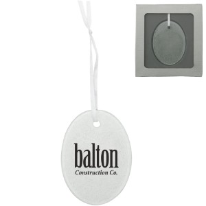 Hammered Glass Oval Ornament - IL1780